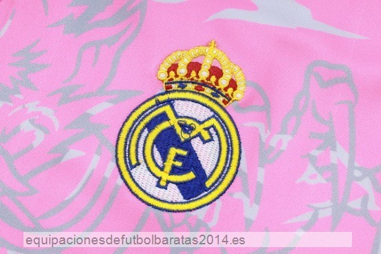 Nuevo Conjunto Completo Sudadera Entrenamiento Real Madrid 23/24 Rosa Blanco Negro Baratas